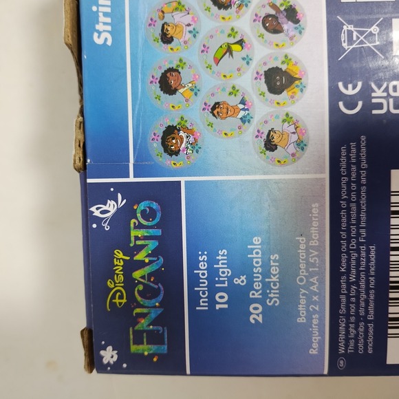 2 Boxes Disney ENCANTO Set‎ of 10 Light Hanging String Lights Reusable Stickers - Picture 9 of 16